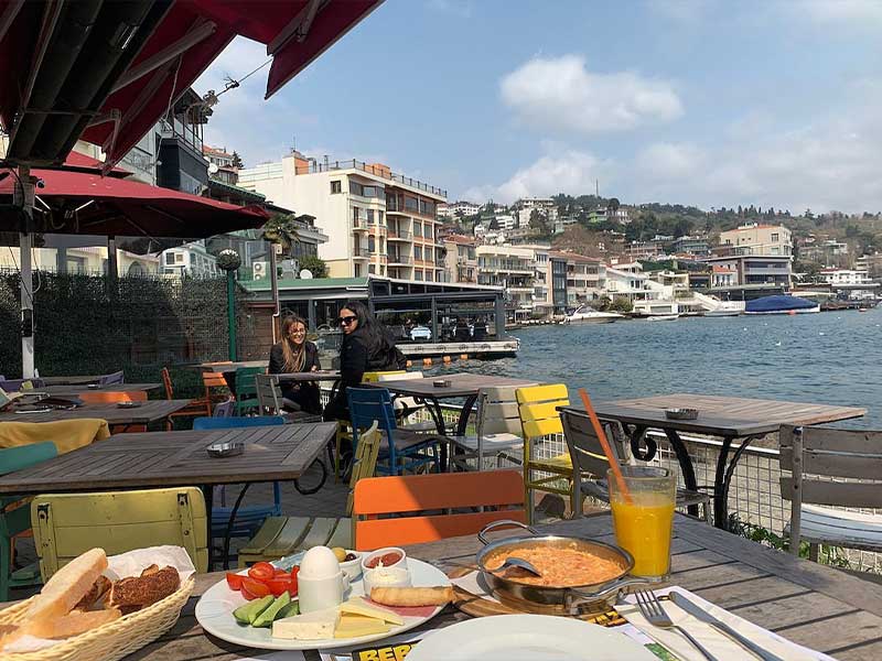 Bebek Istanbul seaside cafes promenade