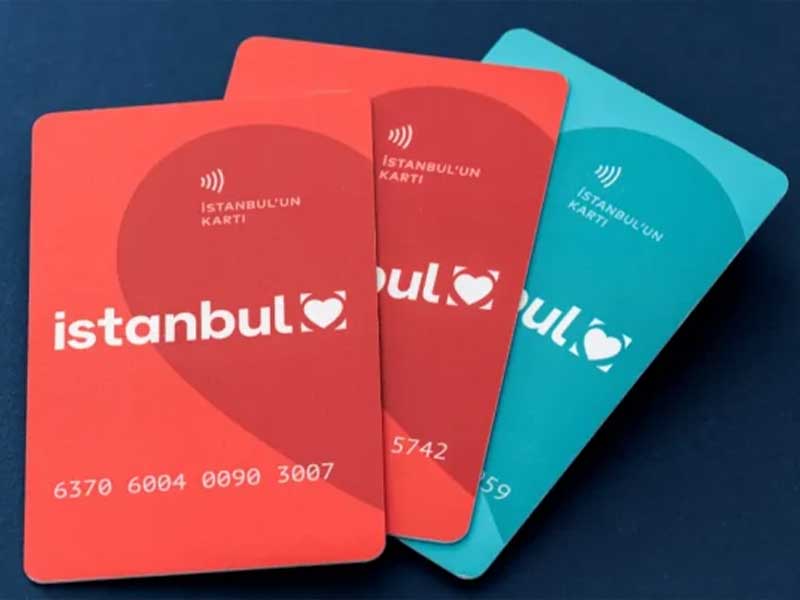 Istanbulkart card at metro station Istanbul