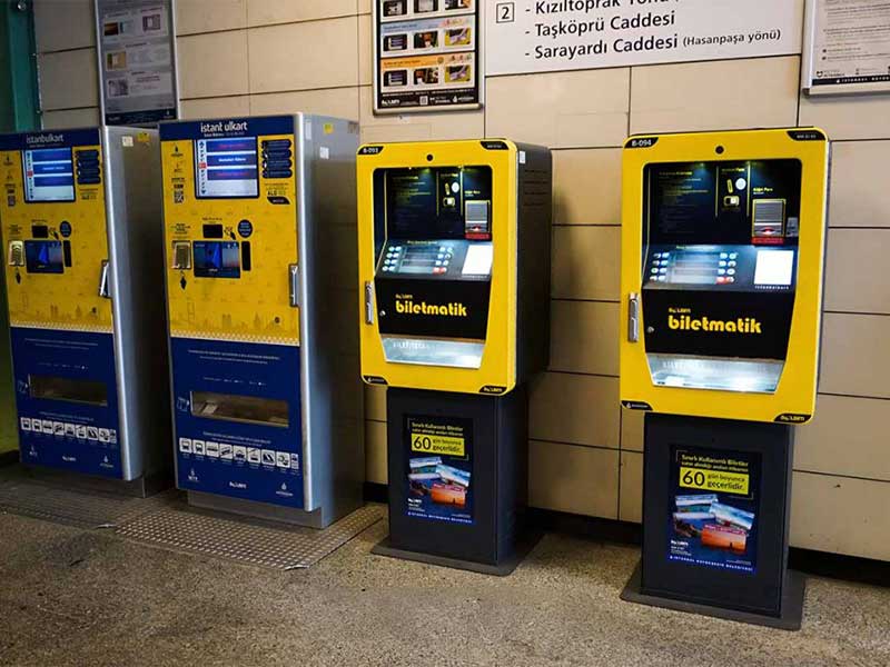 Istanbulkart vending machine Biletmatik