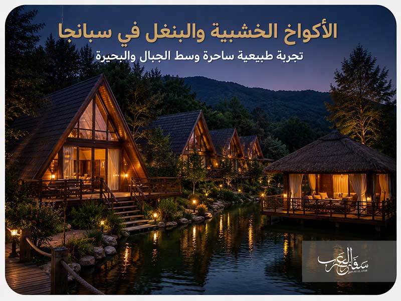 الأكواخ-الخشبية-والبنغل-في-سبانجا