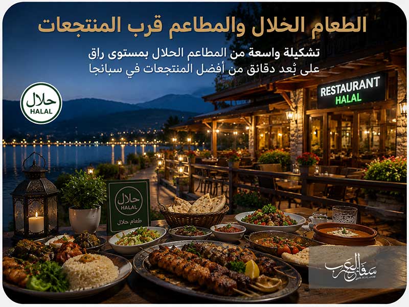 الطعام-الحلال-والمطاعم-قرب-المنتجعات